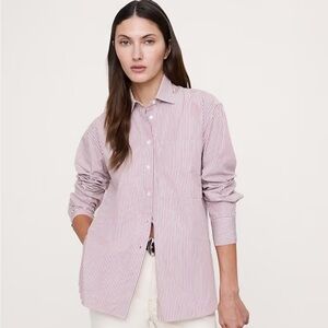 Banana Republic The Oversized Shirt Mini Stripe